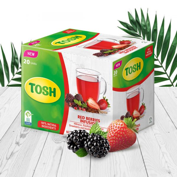 Tosh red berries infusion tea package