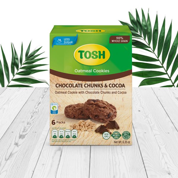 Chocolate Chunks and Cocoa Tosh Cookies